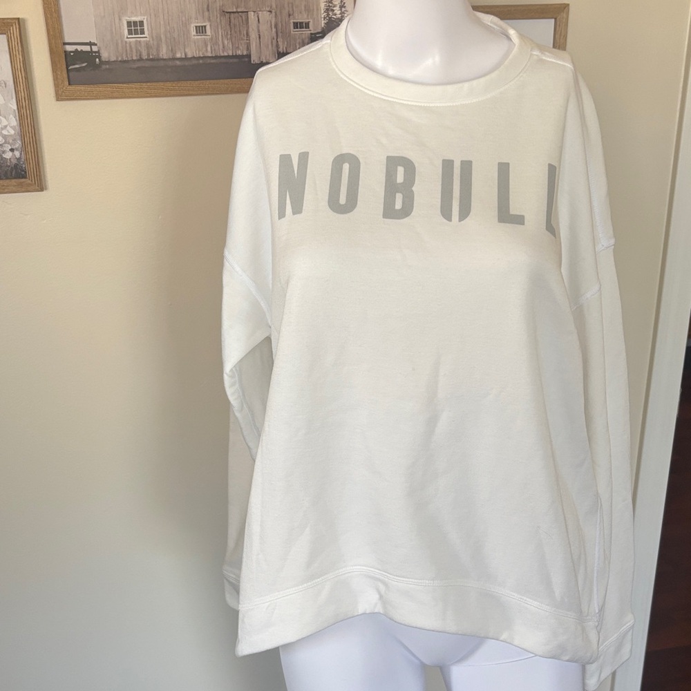 NOBULL Classic White Sweatshirt